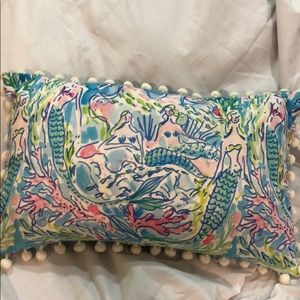 Lilly Pulitzer mermaid pillow